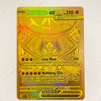 DIY Pokemon Mega Zygarde ex 124/088 Gold Foil Texture Cards English Version Perfect Condition Classic Anime Collectible TCG