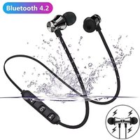 Magnetic Wireless Bluetooth Stereo Music Earphone In-Ear Headset Sport Earbud Earpiece With Microphone For iPhone Xiaomi Huawei