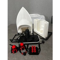 ABS 3D Printed RC Jet Boat with M-jet-25 Water Jet Pump Turbine, High Speed Remote Control Jet Boat Toy for Lake Pool Racing