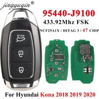 Jingyuqin 95440-J9100 Fernbedienung Auto Schlüssel 433 mhz ID47 Chip Für Hyundai Kona 2018 2019 2020 FOb Auto Proximity Smart KeylessGo control