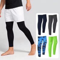 GTUBIKE New Leg Sleeves Summer Sun Protection Cooling Running Leg Covers Sports Cycling Elastic Ice Silk Basketball Calf Sleeve