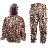 3D Leaf-Shaped Autumn Camouflage Clothing - Laser-Cut Leaves | Lightweight and Breathable Camouflage Clothing, Suitable for Hunting, Paintball, and Airsoft.