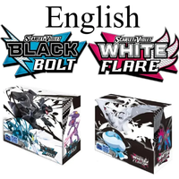 360pcs English Poke Card Black Bolt White Flare Prismatic Evolutions Booster Box Battle Poke cards Trade Game Card Gift
