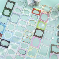 50mm * 2m Color Candy Frame Collection Series Kawaii Ins Die Cut Border Tape DIY Scrapbook Aesthetics Journal Supplies
