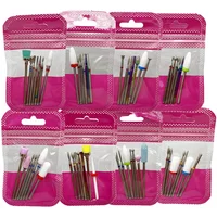 7 / manicure set diamond cutter grinding bit manicure milling cutter of cuticle nail tool grinding machine accessories