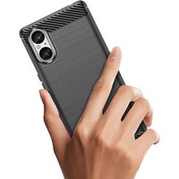 For Sony Xperia 5 V 5v xperia5 v Shockproof Silicone Case Luxury Matte Back Cover for sony5 v sony 5v Soft Carbon Fiber Cases