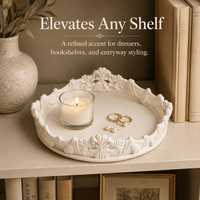 A Baroque style elegant tray for decorating dressing tables, bedrooms, etc., storing cosmetics, jewelry, etc