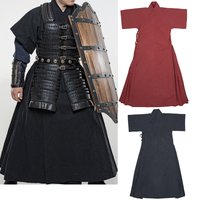Outdoor Short Sleeved Cotton Lined Retro Cotton Linen Jacket Made of Transparent Hanfu Protective Layer
