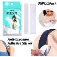 36-180pc Anti-Exposure Adhesive Sticker Invisible Anti-slip Stickers Waterproof Dress Cloth Tape Double-sided Body Breast Strip