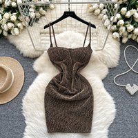 Sexy sleeveless glitter Backless Off Shoulder Fashion Birthday Party Evening Vestido Women Goth Slim Summer Hip Wrap Dress