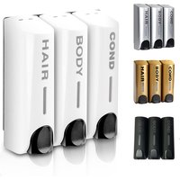 Single/Double/Triple 350ml Soap Dispenser Wall-mount Shower Bath Shampoo Dispenser Liquid Soap Container Bathroom Accessories