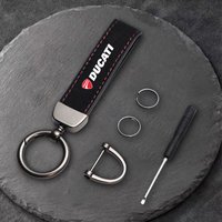 Suede Motorcycle Keychain Holder Pendant Keyring Accessories for Ducati Monster Panigale Diavel Superleggera Scrambler 950 959