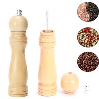 Wood Salt and Pepper Grinder Set, Salt Mill Pepper Grinder Set, Pepper Mill, Salt Shakers with Adjustable Ceramic Rotor
