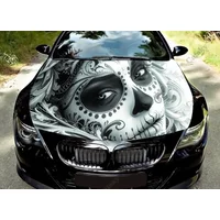 Day of the Dead Car Hood Vinyl Stickers Wrap Vinyl Film Engine Cover Decals Sticker Universal Car Hood Protective Film