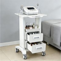 Medical Trolley Cart Mobile With Drawer Portable Hospital Ultrasound Cart With Silent Swivel Wheel 225 LBS Load For Beauty Salon