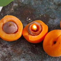 3D Apricot Fruit Candle Silicone Mold Form Handmade Resin Clay Crafts Cake Decorating Tools Plaster Mould Candle Making Supplies
