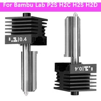 H2S Hotend For Bambu Lab H2D Print Head Non-detachable Hardened Steel Nozzle 0.2/0.4/0.6/0.8mm For Bambu H2C/P2S/A1/A1mini