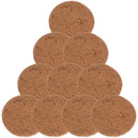 10Pcs Coconut Fiber Round Mat for Flower Pot Nesting Bedding Pigeon Parakeet Finch Breeding Eggs Pad Bird Cage Accessories