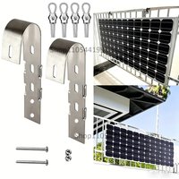 Solar Panel Balcony Hook 304 Stainless Steel Mounting Bracket for Photovoltaic Modules on Balcony & Fence