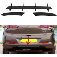 For Hyundai I20 Standard 2015-2018 Fin Diffuser Rear Bumper Lips Spoiler Splitter Body Kit Accessories