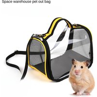 Transparent Visible Beautiful Space Warehouse Pet Bag Hamster Sugar Glider Take-out Bag Portable Hedgehog Rabbit Pet Cage