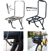 Easy Install Bike Front Rack Premium Aluminum Pannier Holder Strong Load Capacity for V Brake Bicycles