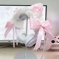 New Plush Headphone Headband Cover, Custom Cute Bow Decorative Protector Accessories for Over Ear Headphones