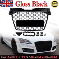 Magickit Honeycomb Mesh Racing Grills Front Bumper Radiator Grille For Audi TT TTS MK2 2006 2007-2014 8J0853651A Car Accessories