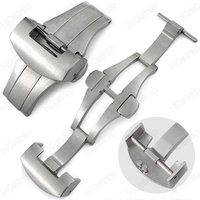 22mm Stainless Steel Butterfly Buckle for Panerai Watch Accessories Matte Polished Silver Black Watch Repair Tools