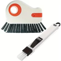 Window Track Cleaner 2pcs Set, Detachable Door Sill Brush, Narrow Gap Glass Corner Cleaning Tool for Sliding Windows