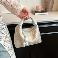 Vintage Zipper Canvas Adjustable Cheongsam Bag Shoulder Crossbody Purse Fashion Accessory Embroidered Chinese Style Handbag