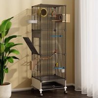 Extra Large Bird Cage with Anti Escape Feature for Parrots Budgies Cockatiels Lovebirds Luxury Villa Style with Breeding Box