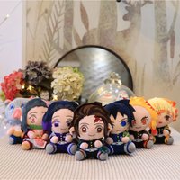 Anime Demon Slayer Akaza Rui Iguro Obanai Tanjirou Kamado Nezuko Agatsuma Zenitsu Keychain Plush Toys Doll Gifts*