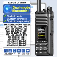 BAOFENG UV-36 PRO 10W Tri-Power Walkie Talkie Dual Mode Two Way Radio Bluetooth Programming FM Receiver Handheld Transceiver