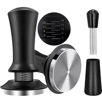 Coffee Tamper Spring Espresso Tamper 51mm 53mm 58mm Coffee Tampers and Coffee Stirrer Stainless Steel Tampers Coffee Accessories