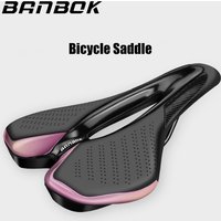 BANBOK Bicycle Saddle Silicone Anti-slip Bicycle Seat Hollow Breathable Cyber Purple MTB Road Bike Cushion Bicycle Accessories