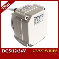 DC5/12/24V Elektrischer Ventilantrieb, 3-Draht-2-Steuerungs-Motorantrieb für Kugelventil mit 3 Nm Drehmoment, Metallgetriebe, CE