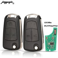 jingyuqin 2/3 Buttons For Opel Astra H 2004-2009 Zafira B 2005-2013 Flip Folding Remote Car Key Fob 434Mhz PCF7946 / 7941 Chip