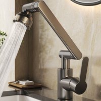 Multifunctional Universal Rotating Dual Mode Faucet Robotic Arm Wash Basin Kitchen Bathroom Hot and Cold Home Wash Basin