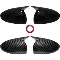 For Chevrolet Aveo Sonic 2011-2014 Car Sticker Rearview Side Mirror Cover Wing Cap Exterior Door Rear View Case Trim Carbon ABS