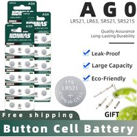 NEW AG0 1.5V Button Coin Cell Battery Long Lasting Compatible for Key Watch Remote Control Small Electronic Devices