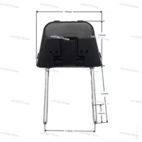 Adjustable Height Angle Car Seat Headrest Interior Parts Car Seat Headrest Plastic Frame Camper Seat Parts