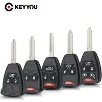 KEYYOU 3/4/5/6 Buttons Remote Car Key Shell Case For Dodge RAM JEEP Commander Compass Grand Cherokee Liberty Wrangler Chrysler