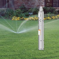 220V 250W Submersible Deep Well Pump, 80M High Lift, 20M Cable, IP68, for Home Farm Irrigation Water Supply