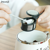 1/2/3pcs Coffee Capsule Powder Filter Spoon Tea Infuser Reusable Loose Leaf Strainer BagใNestใ