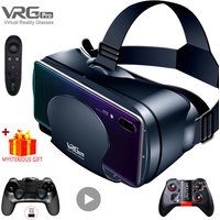 Virtual Reality 3D VR Headset Smart Glasses Helmet for Smartphones Cell Phone Mobile 7 Inches Lenses Binoculars Goggles Devices