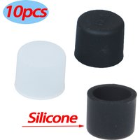 10Pcs 1cm Silicone TV Audio Video Interface Dust Plug RCA Female Protective Cover