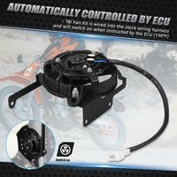 (EU-Lager) Elektrisches Kühlerlüfter-Kit für KTM TBI EXC 300 EXCF 350 SXF 450 2024 2025 für GasGas EC300 Husqvarna TE300