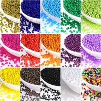 About1000/500/150pcs/Lot 2/3/4mm Glass Seed Beads Round Spacer Bead For DIY Earrings Bracelet Necklace JewelryMaking Accessories