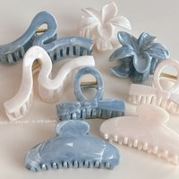 Ink texture advanced sense disc hair grab hairpin back of head hairpin women's large hair volume shark clip hair accessories